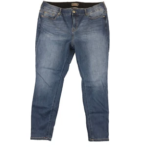 Torrid Bombshell Skinny Jeans Blue Womens 22R Distressed Stretch Med Wash Denim - Picture 1 of 9
