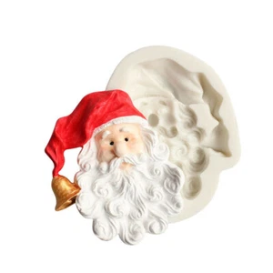 Santa Claus Silicone Cake Fondant Decor Mould Sugarcraft Baking Chocolate Mold - Picture 1 of 5