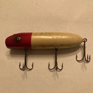 Vintage South Bend Pike Oreno #975 Wood Glass Eyes Fishing Lure - Picture 1 of 6
