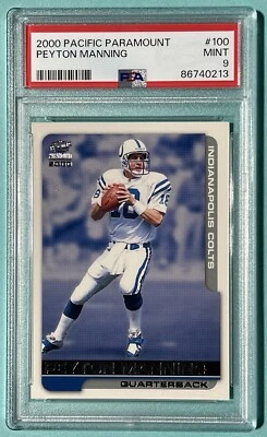 2000 Pacific Paramount - #100 Peyton Manning - PSA 9 Mint *LOW POP* - Image 1 of 2