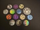 Pokemon TCG official Coins Lot (14 Coins) As Exact Variants Pictured (1 Jumbo)