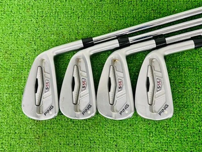 Ping S56 Iron set 3-9+PW RH AWT Extra Flex Steel White Dot Shaft G12390 - Image 1 of 4