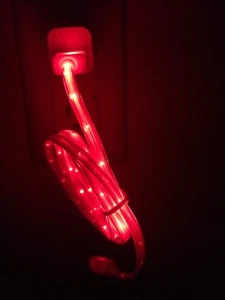 LED Light-up Micro USB Charger Data Sync Cable for Samsung Galaxy S6+ S7 Note 4 - Picture 1 of 12