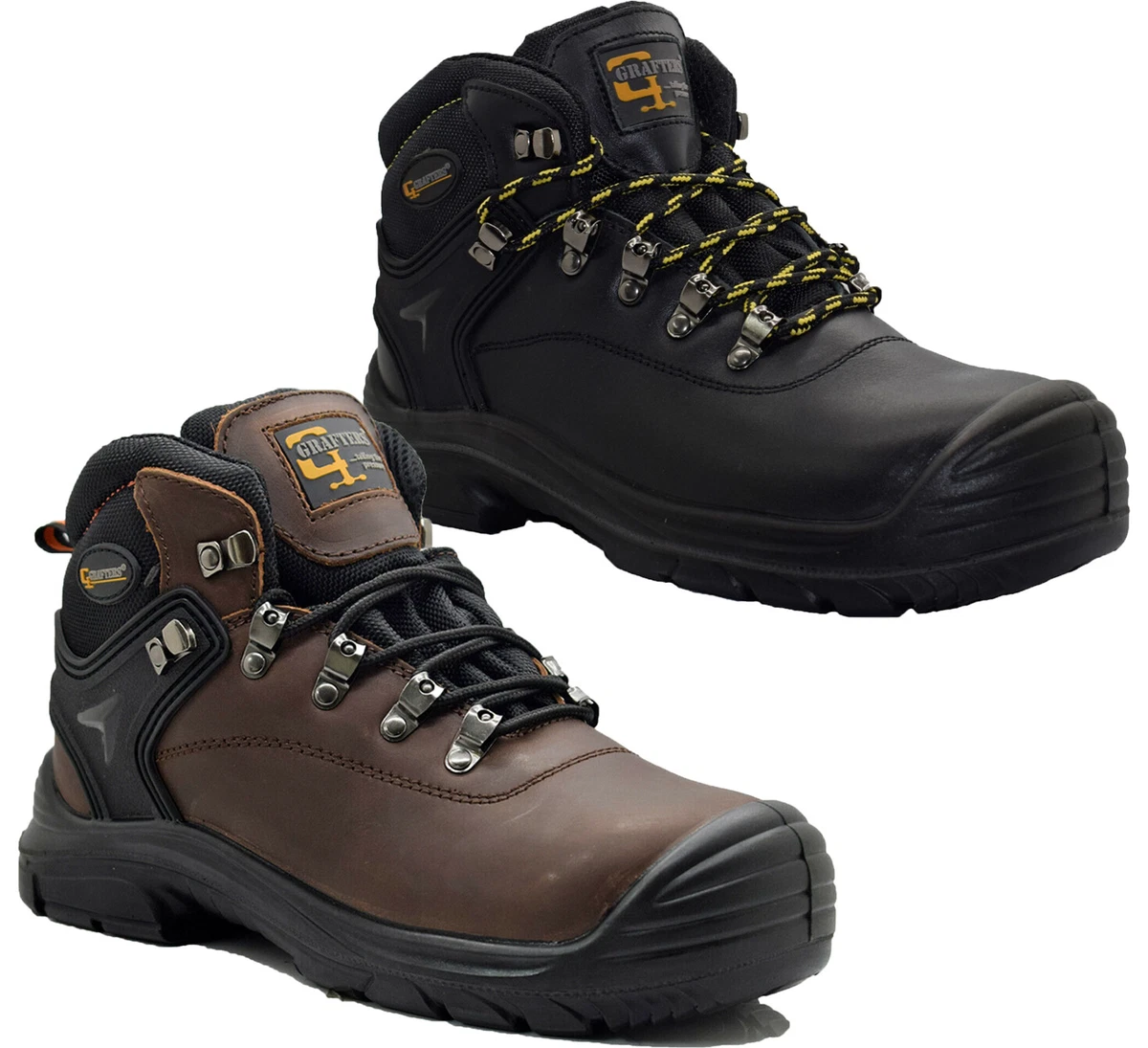Amblers FS164 Goodyear Welted Safety Boots - Steel Toe, Brown Leather (UK 6.5 / EU 40) - View #9
