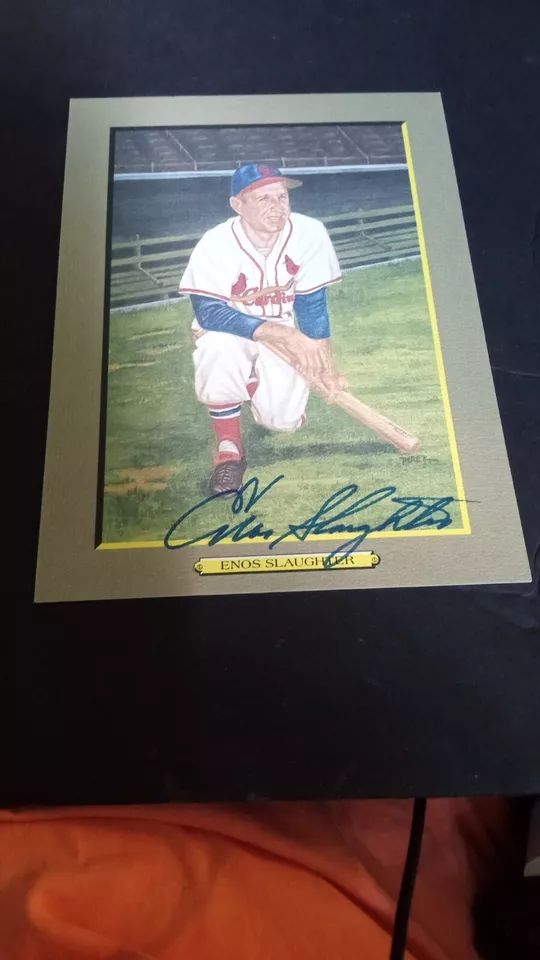 Enos Slaughter Perez Steele Great Moments Signed - Image 1 of 1