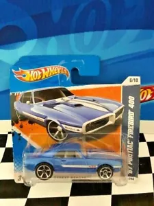 Hot Wheels 2011 Street Beasts 6/10 086 '1967 Pontiac Firebird 400 scheda corta SC - Foto 1 di 1