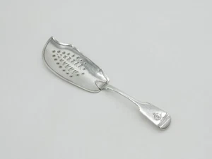 George IV Sterling Silver Monogram Fish Slice Antique 1823 London - Picture 1 of 5