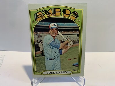 1972 Topps - High # #727 Jose Laboy P writing On Back - Image 1 of 2