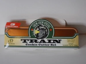 Train Cookie Cutter Set Copper Plated Heavy Gauge Chew Special/Recipe Jentacular - Picture 1 of 6