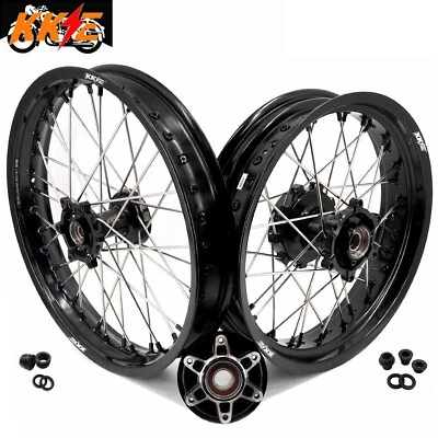 Ruedas de transmisión tubulares KKE 2.5*19/3.5*17 para KTM 390 Adventure 2020-2021 negras Foto 1 de 4