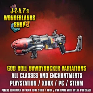 PS/XBOX/PC Tiny Tina's Wonderlands GOD ROLL BAWDYROCKER ASCENDIDO PIXIE x18 - Imagen 1 de 40