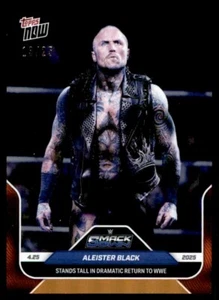 2025 Topps Now WWE Orange Foil Parallel #50 Aleister Black 13/25 - Picture 1 of 2