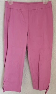Zac & Rachel Womens Capri Pants Size 10 Elastic Waist - Picture 1 of 24