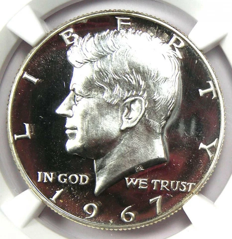 1967 SMS Kennedy Half Dollar 50C Coin - Certified NGC MS68 Cameo - $540 Value! Cover
