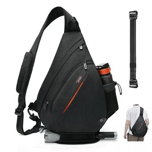 Bolso Bandolera para Hombre Mochila Bandolera, 8 Bolsillos Mochila Eslinga Para Hombre Bolso Bandolera,... - Imagen 1 de 6