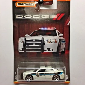 NEW Matchbox Dodge Series 2011 Charger Pursuit Police Car White Mopar HFJ34 - Picture 1 of 7