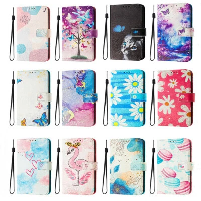 Phone Case Cover for Samsung A32 A33 A34 A35 A22 Painted 18-picture Wallet Case - Image 1 of 4