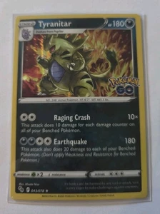 Pokemon Tyranitar Holo Rare Card 043/078 Pokémon Go TCG - Picture 1 of 1