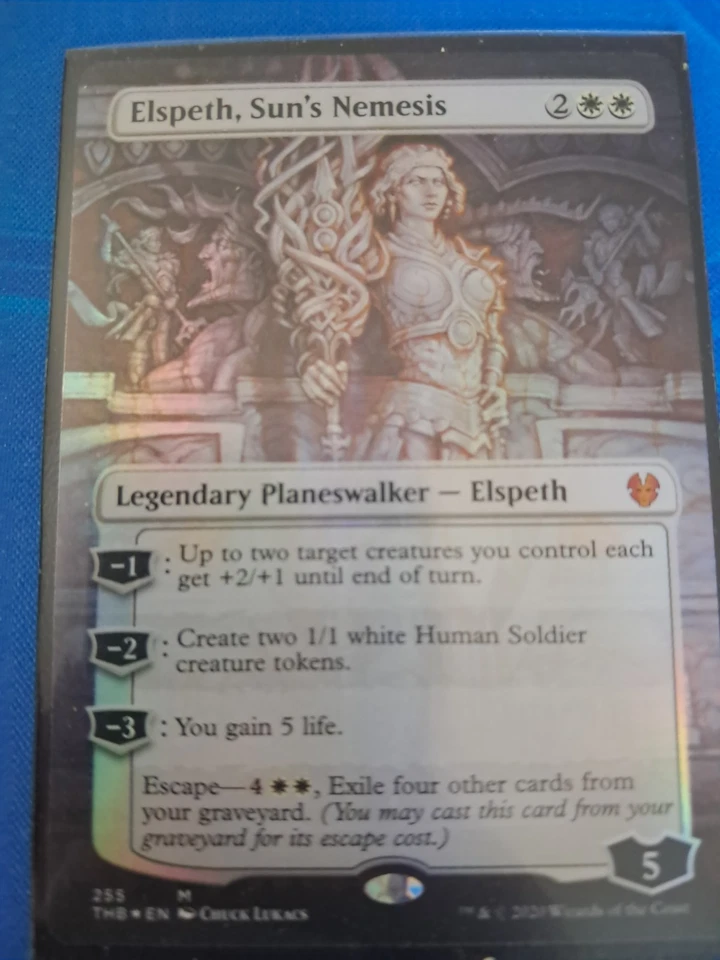 1x Elspeth, Sun's Nemesis Showcase Theros Beyond Death borderless MTG Magic x1  - Image 1 of 1