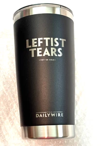 Daily Wire Leftist Tears 20 Oz. Stainless Steel Insulated Tumbler Hot or Cold - Picture 1 of 6