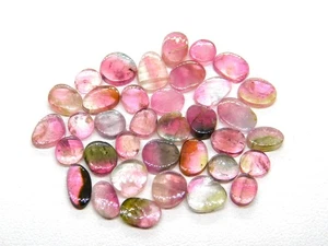 Natural Pink Bio Color Tourmaline Slices 36 Pcs Tourmaline Gemstones Lot 17.5 Ct - Picture 1 of 7