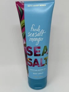 Bath & Body Works Frisches Meersalz Mango Körpercreme Tahiti Monoi Öl 8 Oz. NEU - Bild 1 von 6