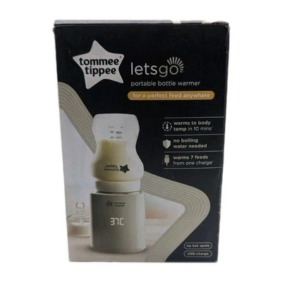 Tommee Tippee LetsGo Tragbarer Flaschenwärmer für unterwegs, aufladbar über USB - Bild 1 von 4