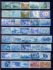 3 CENT 120 Briefmarken 1932 bis 1957 Lot USA gebraucht - Bild 1 von 3