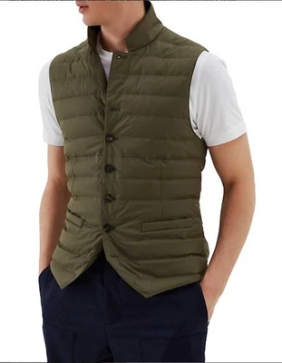 Brunello Cucinelli - стеганый пуховик жилет - военный зеленый - XL - Изображение 1 из 4