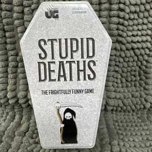 Stupid Deaths the Frightfully Funny Game - Sealed in a Coffin Tin - 2-6 Players - Picture 1 of 7