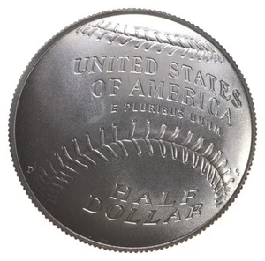 2014 Unc Baseball Hall of Fame Commemorative Half Dollar *4583 - Picture 1 of 3