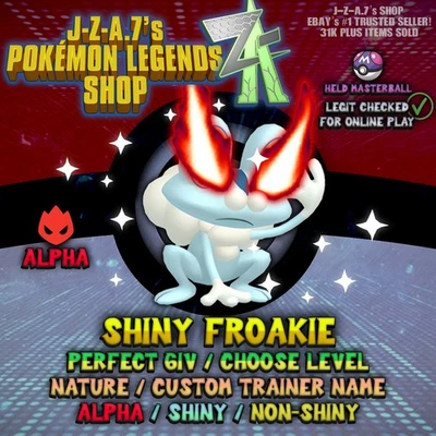 ✨ FROAKIE 6IV ✨ Pokemon Legends ZA ✅ ALPHA / PERFECT IV ✅ - Image 1 of 2