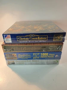 Menge 4 versiegelte Puzzles Houghton Loft Bridge, Glorious Constellations, Manhattan - Bild 1 von 6