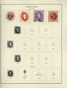 U.S. POSTAL STATIONERY Scott Specialty Album Page Lot #12 - SEE SCAN - $$$ - Picture 1 of 1