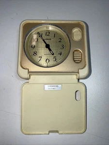 Vintage Lorus Quarts Travel Alarm Clock LQQ603C (42-25) - Foto 1 di 3