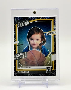 Caitlin Clark 2024 Panini Donruss Highlights The Journey Begins Holographic H1 - Imagen 1 de 2