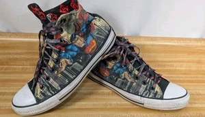 Superman Converse High Top Shoes Men 9 Chuck Taylor All Star x DC Comics 154875C - Picture 1 of 18