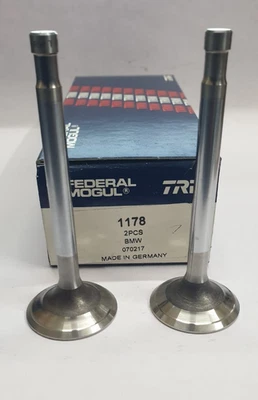 2X EXHAUST VALVE 1178 TRW 11340026509 FOR BMW SHORT CONE R26 R27 R50/2 R50US R60 - Image 1 of 4