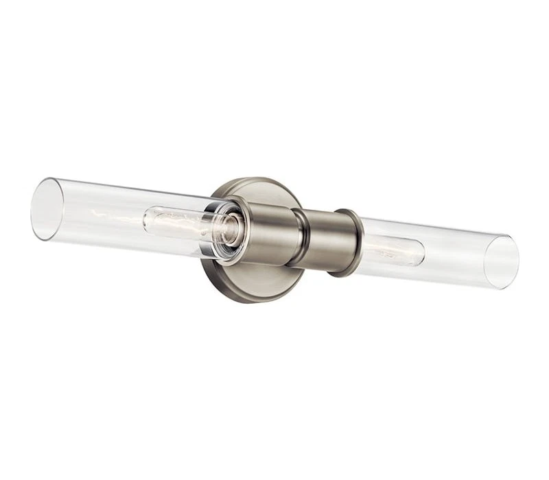 Kichler 52654NI Aviv Wall Sconce, 2-Light 120 Total Watts, Brushed Nickel - Image 1 of 1