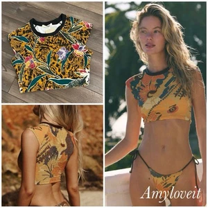 Free People The Sonny Printed Swim Tee Size Medium Neu - Bild 1 von 4