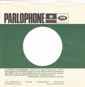 PARLOPHONE BigBoppa Reproduction Company Record Sleeves (10 Pack) - Picture 1 of 2