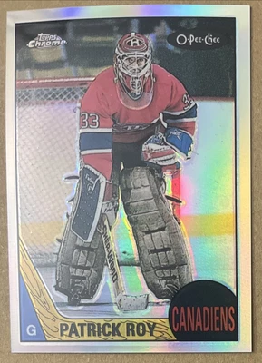 2002-03 Topps cromo Patrick Roy O Pee Chee 1988-89 refractor reimpresión #16 Foto 1 de 3