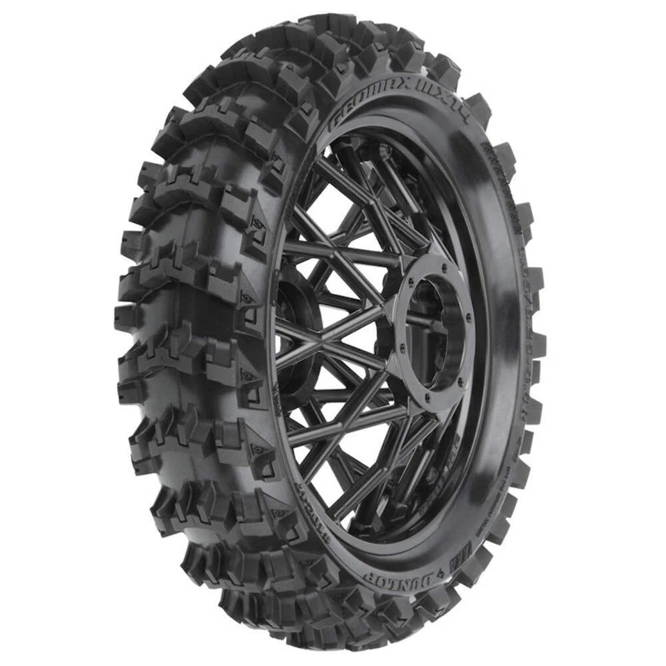 Pro-Line 1/4 Dunlop Geomax MX14 V2 Bead CR4 Rear Mounted Tires Losi Promoto MX - Image 1 of 1