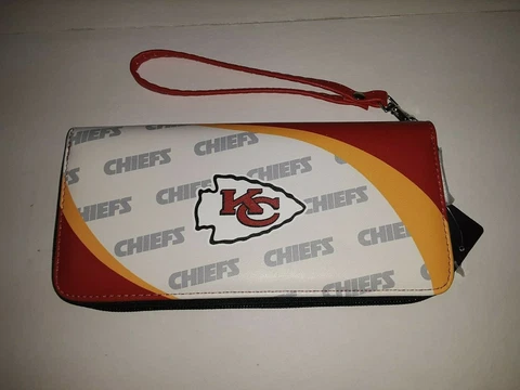 Kansas City Chiefs NFL Curve Zip Organizer Ladies Wallet Cover