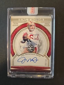 2020 Panini Limited Ring Of Honor Auto Joe Montana Gold 9/10  SSP - Picture 1 of 3