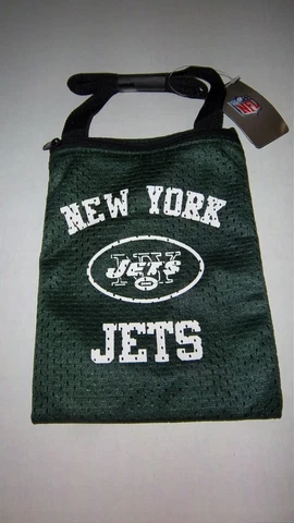 NWT Womens New York Jets Adorable Small Sized Green Game Day Purse or Carryall Cover