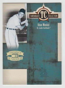 Stan Musial 2005 Throwback Threads colección TC #TC-68 SP paralelo #050/100 - Imagen 1 de 2