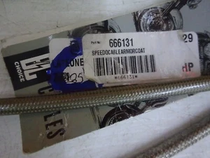 Harley Ironhead Sportster DE COLECCIÓN ELECCIÓN de CABLE COV TRENZADO o NO VELOCÍMETRO - Imagen 1 de 9