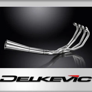 Yamaha XJ750 Maxim 1982-86 4-1 Full Exhaust Classic Stainless Megaphone Muffler - Foto 1 di 5