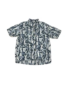 Pendleton Hawaiian Shirt Adult Large All Over Bamboo Leaf Bamboo Cotton Blend - Picture 1 of 5